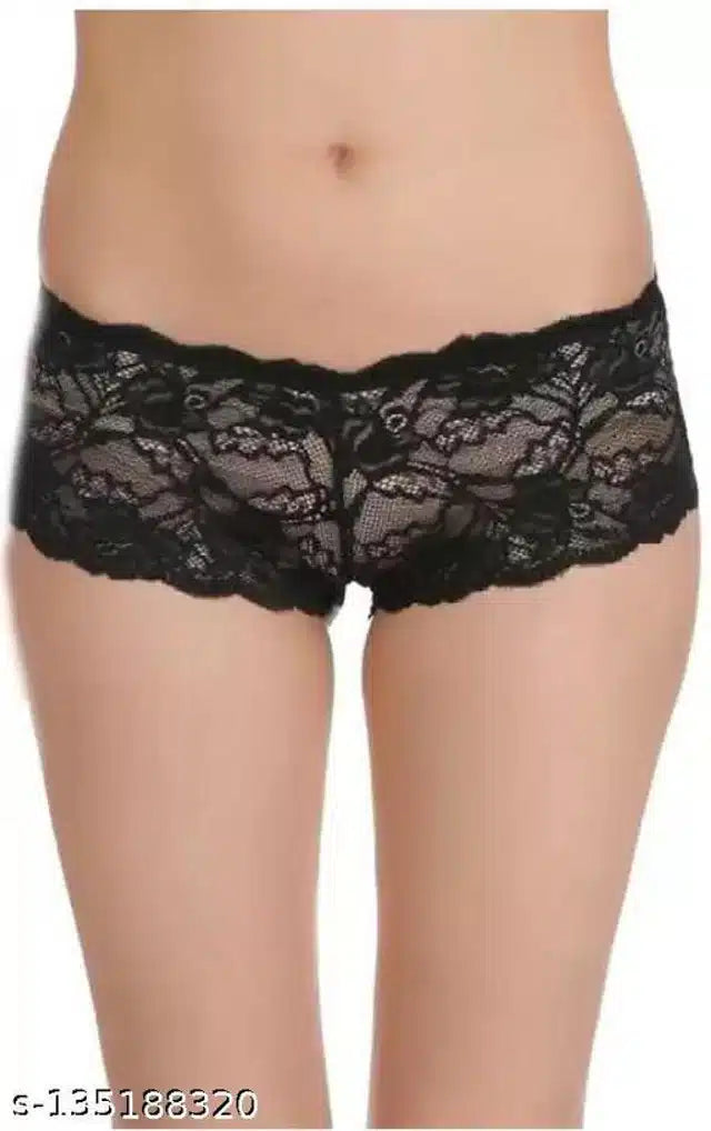 Net Briefs for Women (Black, 7XL)