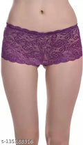 Net Briefs for Women (Purple, XXL)