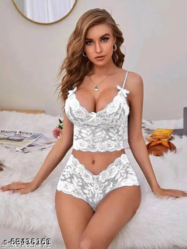 Babydolls for Women (White, M) (Set of 1)
